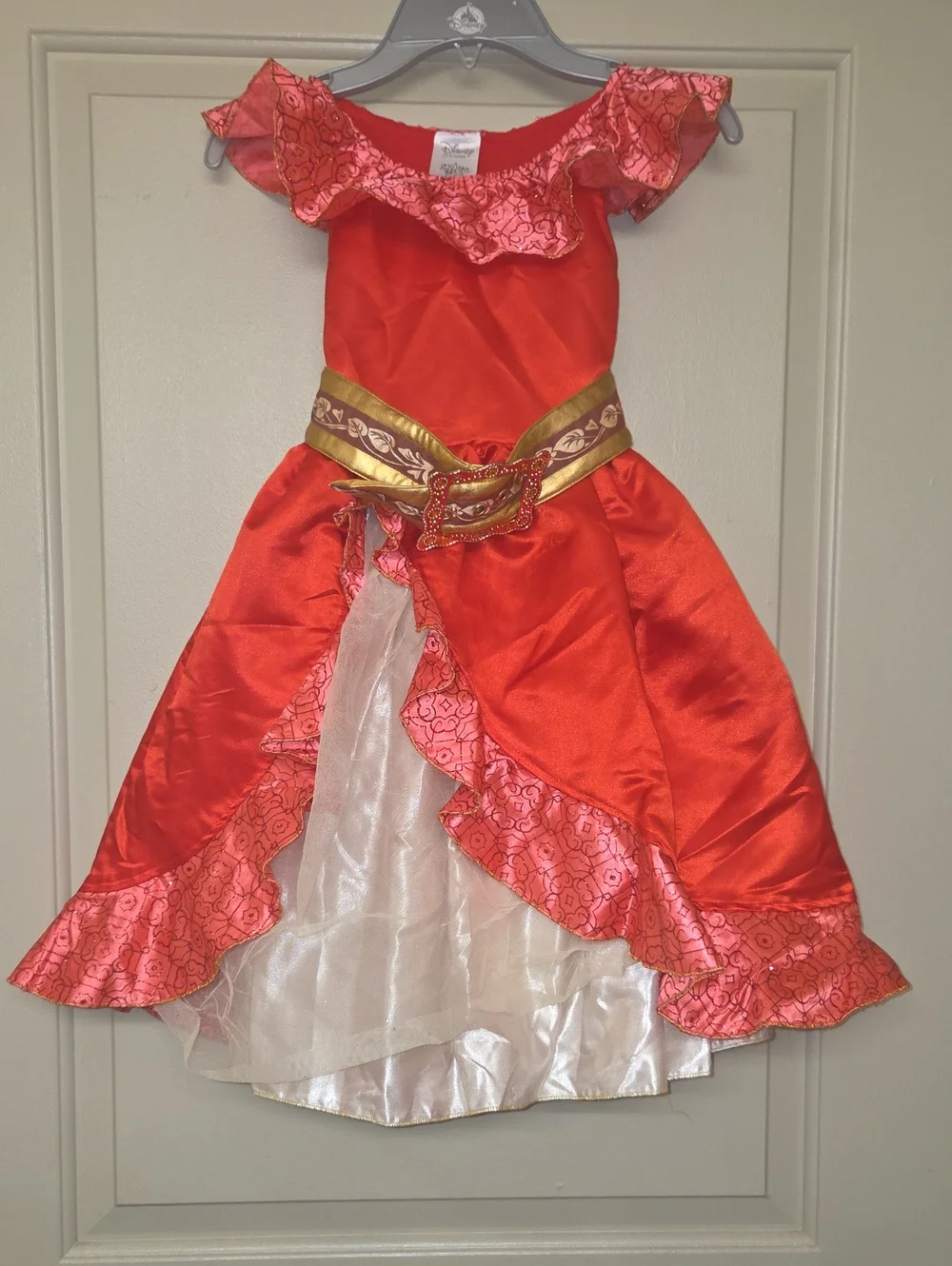 Disney Red and Gold Girls' Princess Dress Costume
